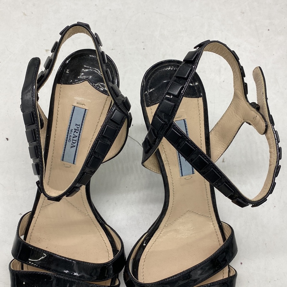 Prada sandals black sz 38EU